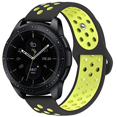 Imagem de Pulseira extra para Samsung Galaxy Watch 42mm /Active and Gear S2 (Preto com verde NK)
