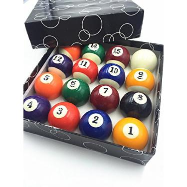 Imagem de TGA Sports Conjunto de 16 bolas de mesa de bilhar de sinuca de 5 cm (50,8 mm)