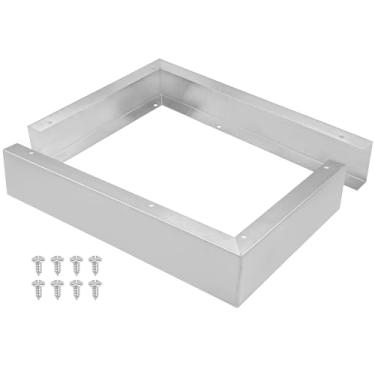 Imagem de Kit de enchimento de micro-ondas, kit de acabamento de micro-ondas de aço inoxidável de 2,95 pol. Substitui Whirlpool 8171339 - Kit universal de acabamento de micro-ondas adequado para a maioria das