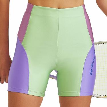 Imagem de Short Cajubrasil Colorido Com Silk Feminino Adulto-Feminino