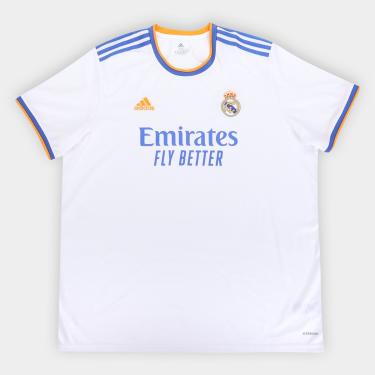 Imagem de Camisa Real Madrid Home 21/22 s/n° Torcedor Adidas Masculina-Masculino