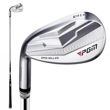 Imagem de PGM Cunha canhoto - Cunha de areia premium de 72 graus, plataforma para homens e mulheres - texturizada CNC - Bunker Buster Escape Bunkers and Save Strokes Around The Green-High Loft Golf Club