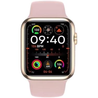 Imagem de Smartwatch Watch X Series 10 2024 NFC GPS Bateria 7 dias Monitora Sono, Coração, Ciclo Menstrual, Tela HD (Ouro rosê)