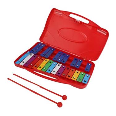 Imagem de Xilofone 25 Notas de Alumínio Colorido Teclas de Metal Ensino de Música Instrumento Profissional de Xilofone