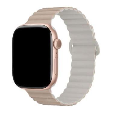 Imagem de Pulseira Silicone Loop Magnética Compatível com Apple Watch - Baú do V
