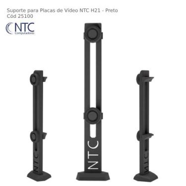 Imagem de Suporte Para Placa de Vídeo NTC H21 Preto - H21BLK