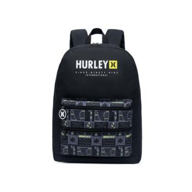 Imagem de Mochila esporte Escolar Notebook Surf KIAMA Hurley Original, Preto, un