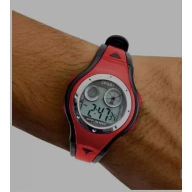 Imagem de Relógio Digital Infantil para Crianças Esportivo Silicone Luz Led colo