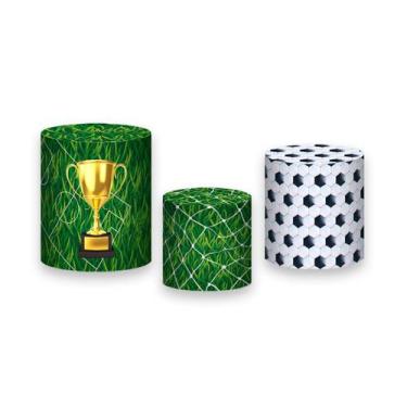 Imagem de Trio de Capas de Cilindro - Futebol Verde Troféu 020 - Via Cores