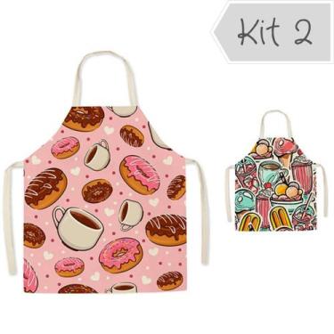 Imagem de Avental De Cozinha Impermeável Kit 02 unidades - Babilar