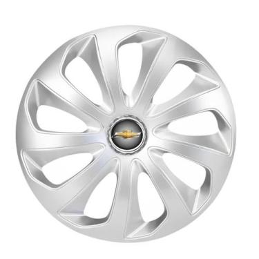 Imagem de Kit Calota Velox Aro 14 Prata Para Celta Corsa Montana Chevette Monza 
