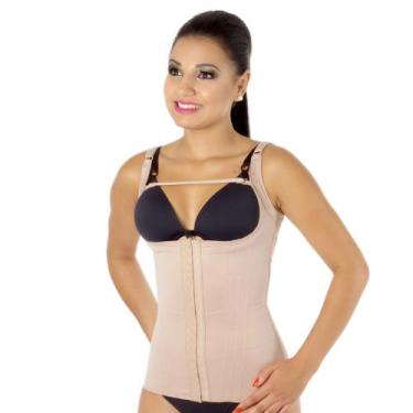 Imagem de Cinta Modeladora de cintura com alças, barbatanas e colchetes - Corpo 