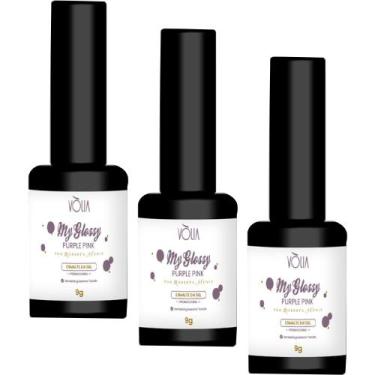Imagem de 3UN Esmalte Em Gel My Glossy Purple Pink 9g Volia