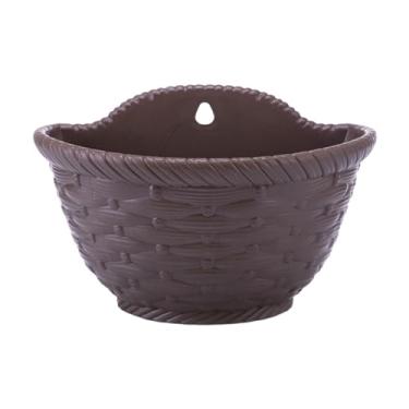 Imagem de Nishiyuenyi Vaso de Flores Suspenso, Vaso de Flores de, Vaso de Flores com Almofada de Drenagem E Furo para Quintal, Cerca, Jardim, Decoração de Casa, Café