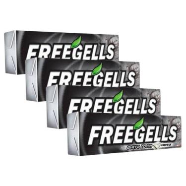 Imagem de Kit 4 Bala Freegells Sabor Extra Forte Drops 27,9g