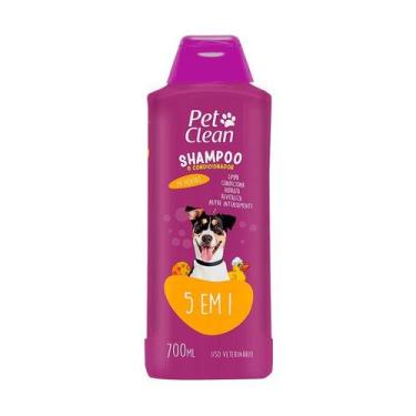 Imagem de Shampoo e Condicionador Pet Clean 5 em 1 para Cães e Gatos 700ml