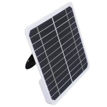 Imagem de Painel Solar de Parede 20W IP68 à Prova D'água Cabo Carregador Monocristalino Câmera de Segurança 5V