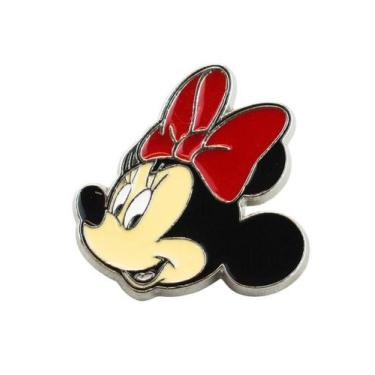 Imagem de Broche De Metal Rosto Minnie E Demais Personagens - Disney - Taimes