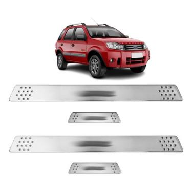 Imagem de Soleira para Porta Lateral Tuning Esportiva para carros 4 Portas (ABS)