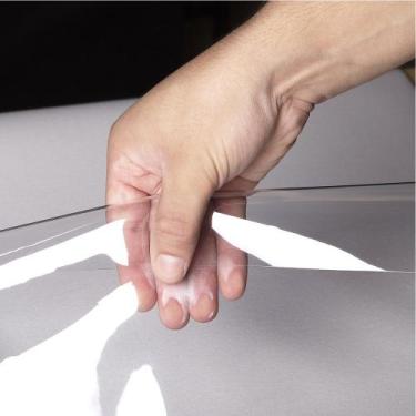 Imagem de Plástico PVC Cristal 0.60mm Transparente - 2m x 1,40m - Casa do Sapate