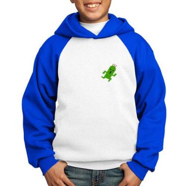 Imagem de Moletom Infantil Cactuar - Foca na Moda, Branco, Azul, 8