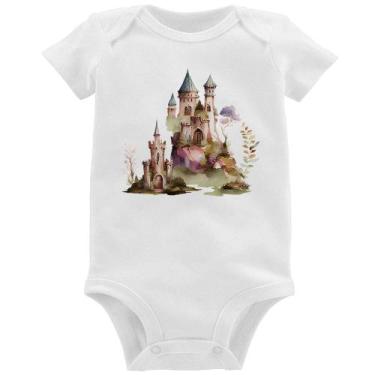 Imagem de Body Bebê Castelo de Fadas - Foca na Moda, Branco, GG