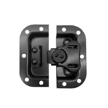 Imagem de Kit 32 fecho borboleta preta para case 8x8cm yr2302 black - HARD CASE