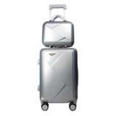 Imagem de Kit 2 Mala de Bordo Viagem Pequena em Abs + 2 Frasqueira de Mão - Lumi