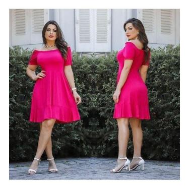 Imagem de Vestido Curto Tancinha Boneca Pinup - Luh May, G, Fúcsia