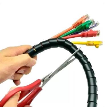 Imagem de Organizador De Fio Canaleta Esconde Cabo Espiral Informática - Vonder
