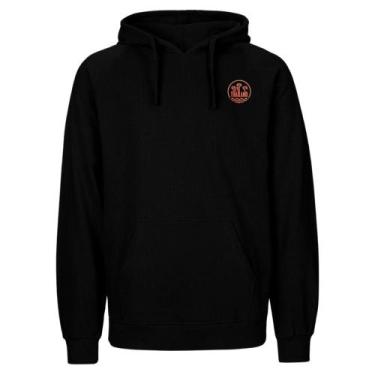 Imagem de Blusa de Frio Flanelada Preta Moletom Canguru Estampas Variadas - Rela