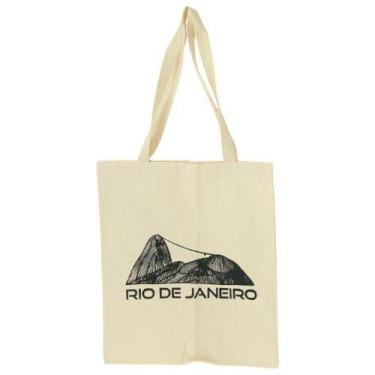 Imagem de Bolsa Feminina Ecobag  100% algodão Estampa PÃO DE AÇUCAR - CARIOCA MA