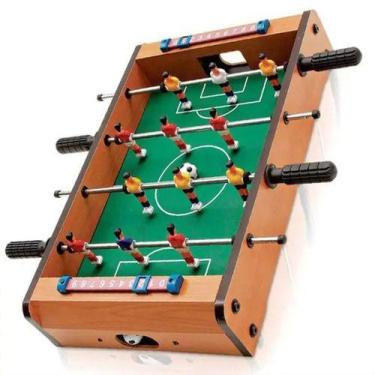 Imagem de Jogo Pebolim Totó Futebol Mesa Portátil 12 Jogadores 2 Bolas - Red Sta