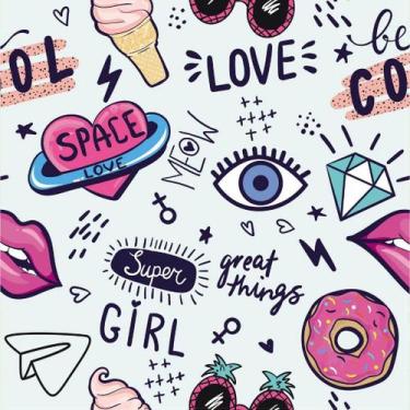 Imagem de Papel De Parede Temático Teen Super Girl - 1,50x0,50m - DEKAL DECOR