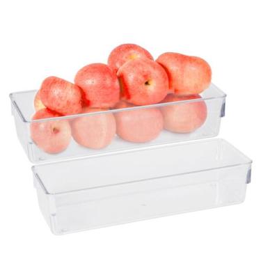 Imagem de KIt 2 Organizador Geladeira/cozinha Acrílico 23x8x5 - Plastutti