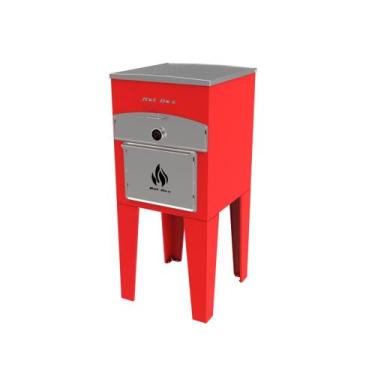 Imagem de Forno de Pizza e Churrasqueira 2 em 1 - BASE ALTA - VERMELHO - CWD