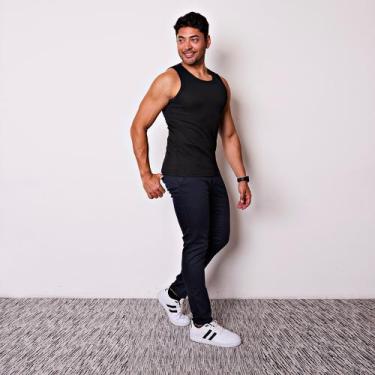 Imagem de Calça Masculina Esporte Fino em Sarja - I.Con, Azul marinho, 46