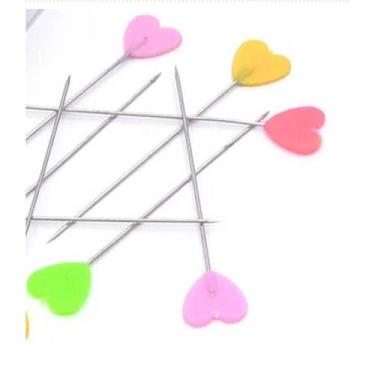 Imagem de Alfinete Com Cabeça De Coração Para Patchwork pacote com 80 Unidades -