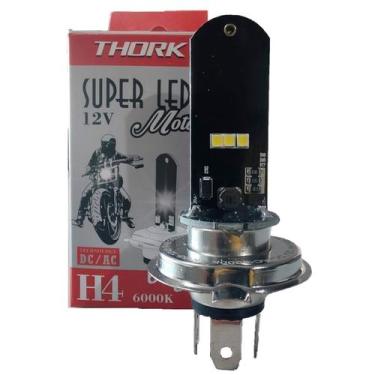 Imagem de Lâmpada Led Moto H4 6000k Tipo Xenon 12v 35w - Thork