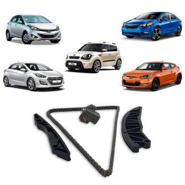 Imagem de Kit Corrente Distribuição Hyundai Hb20 Veloster i30 Kia Soul Cerato 1.
