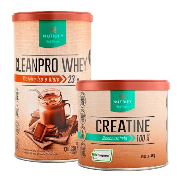 Imagem de Kit Cleanpro Whey + Creatine chocolate 450 g/ 300 g