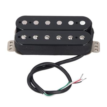 Imagem de Captador de Guitarra Humbucker, Captador de Guitarra Elétrica Humbucker 6 Cordas Bobina Dupla Substituição de Captador de Guitarra 52mm Preto Adequado para Baixo de Bobina Dupla