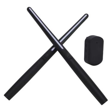 Imagem de Conjunto de Bateria Eletrônica, Conjunto de Baquetas de Ar, Vem Com Fone de Ouvido, Toca Bateria Em Qualquer Lugar a Qualquer Hora, Máquina de Bateria Virtual de Mesa Elétrica