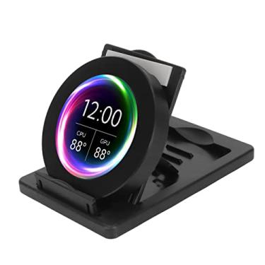 Imagem de Monitor de temperatura redondo de 2,1 polegadas, mini tela USB para AIDA64, tela de expansão externa de dados HDD da CPU para para Linux