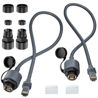 Imagem de FORGING MOUNT Adaptador Ethernet Starlink Gen 3/Mini, mini extensão de cabo Starlink para acoplador RJ45 à prova d'água compatível com antena e roteador Starlink Gen 3 (1)