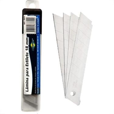 Imagem de Lamina Estilete Larga Brasfort 18Mm Com 10 Pecas - BRASFORT / BRAFT