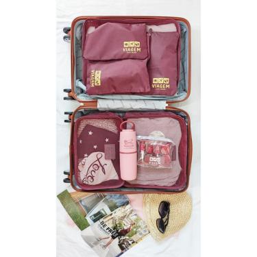 Imagem de Mala Bordo Bagagem Mão Padrão Anac Rodinha Trava Segurança-Unissex