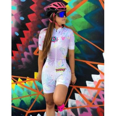 Imagem de Macaquinho de ciclismo - VV Tecido   com forros em gel 