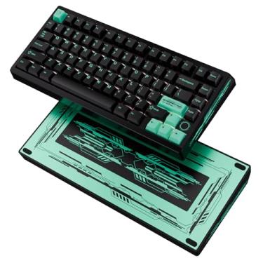 Imagem de Teclado para jogos BOOG75 75% com interruptores magnéticos GATERON KS-37B, teclado de efeito Hall com gatilho rápido, troca a quente, suporte de junta com fio, placa de teclado HE de alumínio