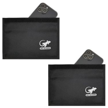 Imagem de Faraday Bolsa antirastreamento GPS RFID bloqueador de sinal de chave de carro bolsa protetora bolsa protetora para celular carro chave FOB, privacidade de dados, segurança de dispositivo eletrônico